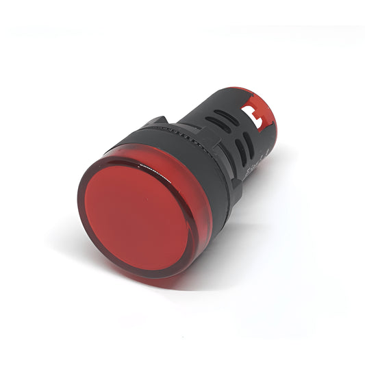 Indicador Luminoso Led 22mm 220VAC Color Rojo