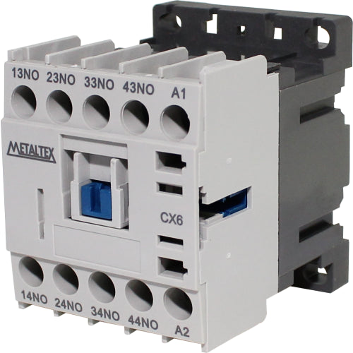 Contactor auxiliar 6A AC3 serie CX6 - 24VAC - 4NA