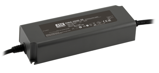 Adaptador AC-DC a prueba de humedad enchufe Europa-USA 200W OWA-200 - US - Americano - 48V