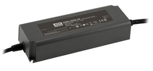 Adaptador AC-DC a prueba de humedad enchufe Europa-USA 200W OWA-200 - US - Americano - 48V