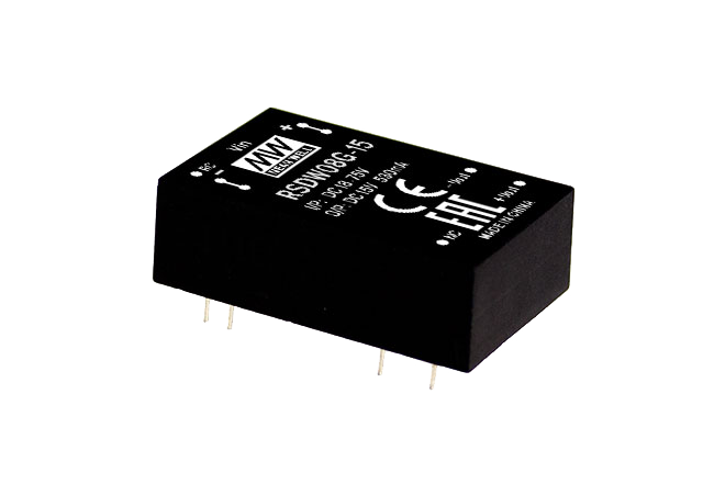 Conversor DC-DC módulo DIP ferroviario 8W RSD-RDDW08 - 9 a 36VDC - ±15V