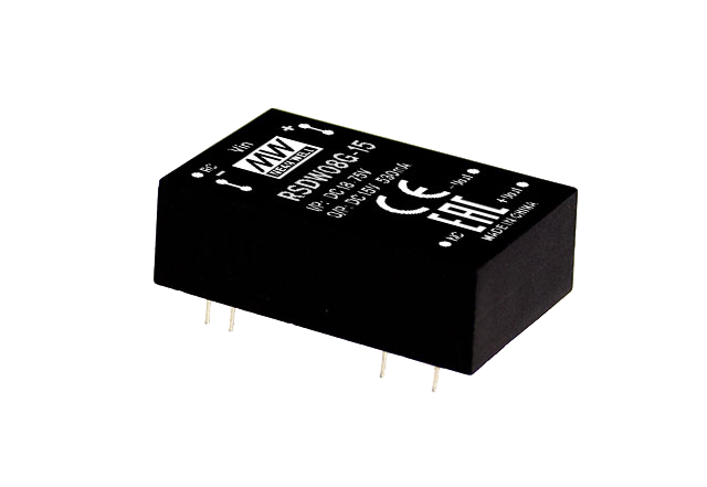 Conversor DC-DC módulo DIP ferroviario 8W RSD-RDDW08 - 9 a 36VDC - 12V