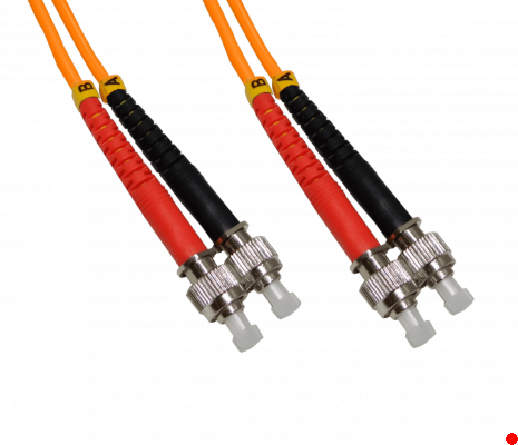 JFMTT3. 3 metros ST-ST OM1 Multimodo MM Dúplex Cable puente de fibra 62.5/125um LSZH