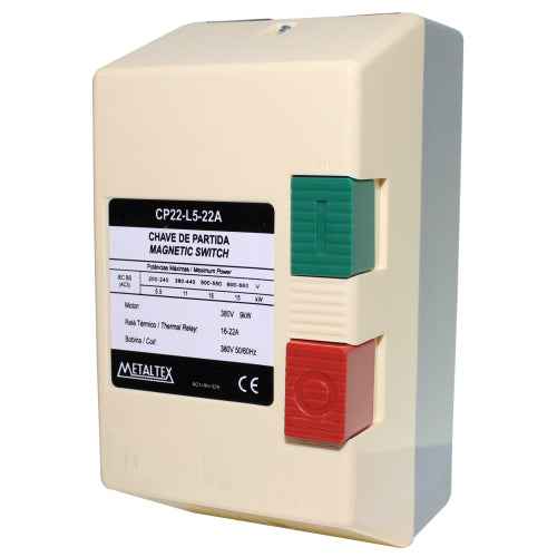 Guardamotor hasta 15HP 11KW IP40 CP22 - 380VAC - 12-18A