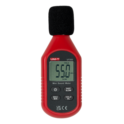 UT-353 UNI-T Sonómetro digital 30-130dB precisión ±1,5dB pantalla LCD incluye 3 pilas AAA UT353