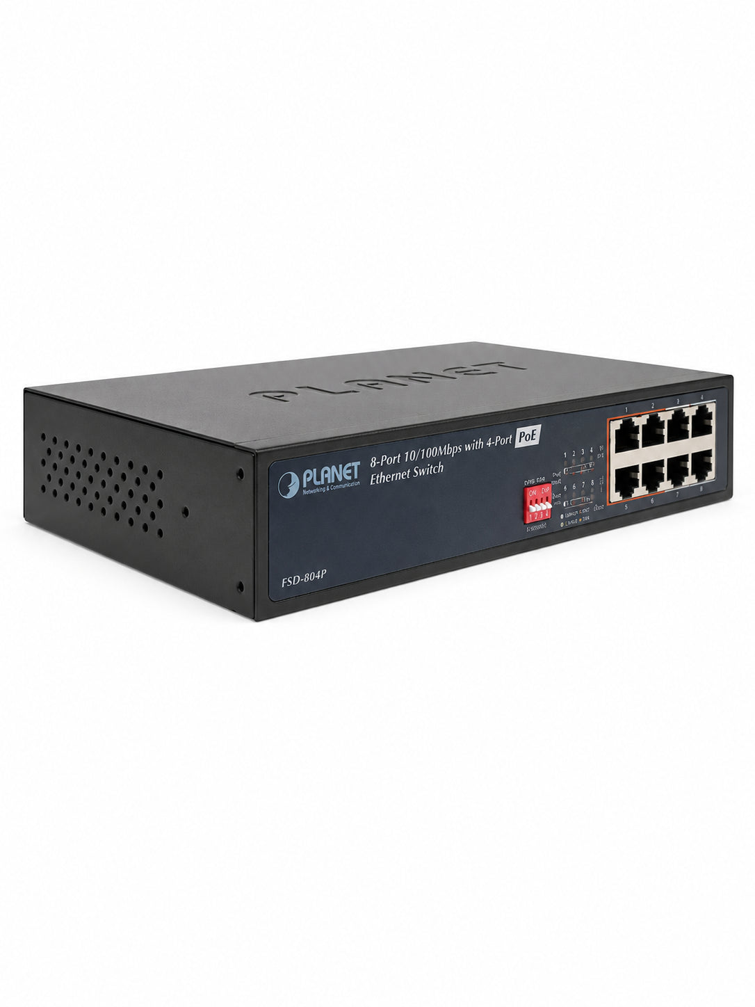Switch 8-Port 10-100 4-Port 802.3at PoE+ Injector 60W PoE Budget (Descontinuado)