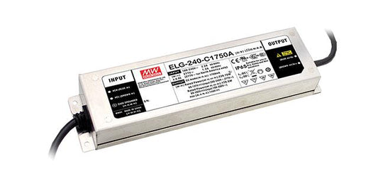 Driver LED carcasa metálica corriente PFC opcional DALI 240W ELG-240-C - 1400mA - Fija