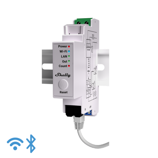 Medidor de energía inteligente 1 o 2 fases con control por contactor con 2 TC 50A
