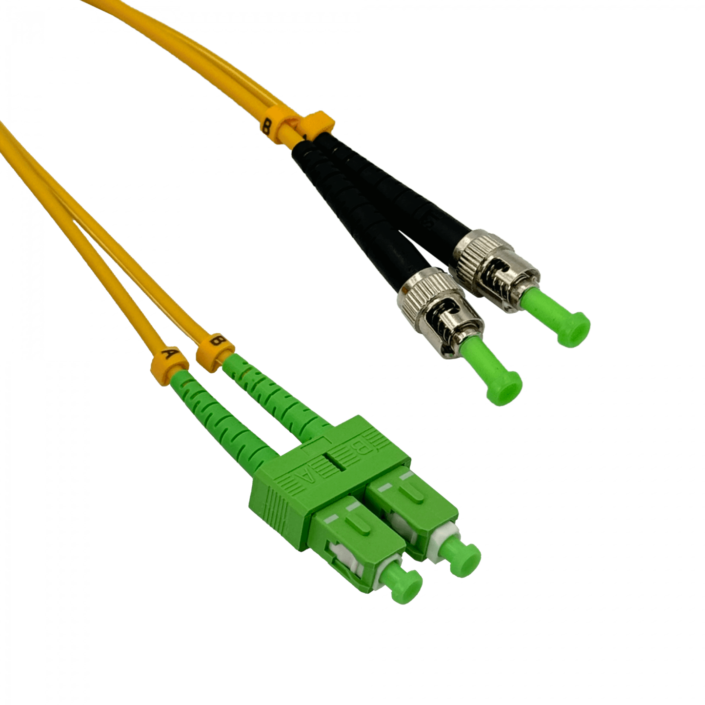 JFSAU3. 3 m SC/APC-ST/APC Monomodo SM Dúplex Latiguillo de fibra 9/125 µm 3 mm
