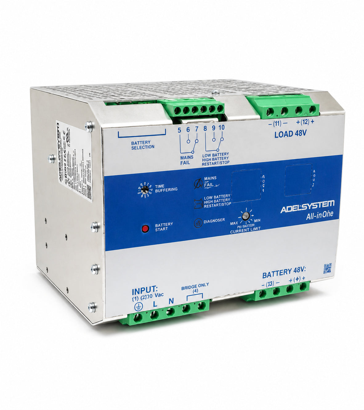 UPS en DC riel din MODBUS entrada 115-230VAC salida 48V 10A