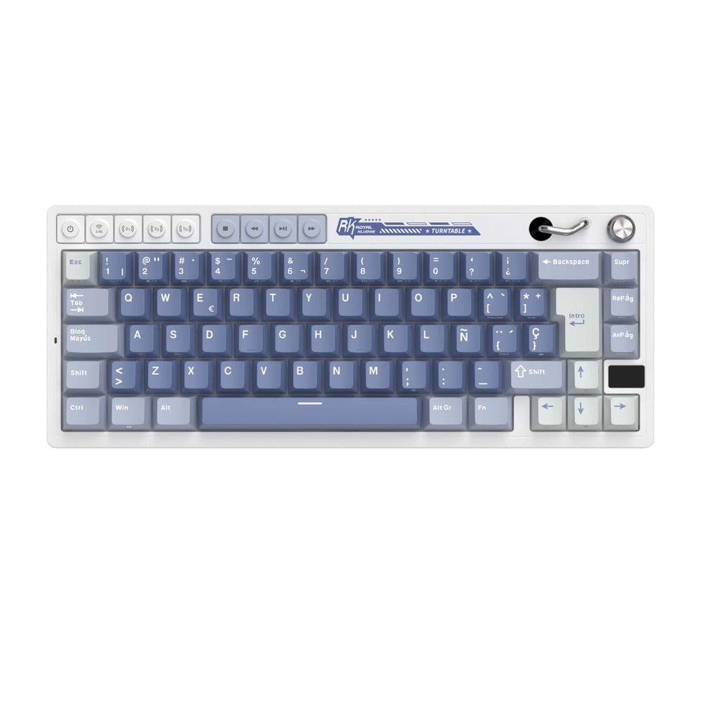 Teclado de Membrana Inalámbrico RK M65 Azul Océano Distribución 65% Español – Royal Kludge