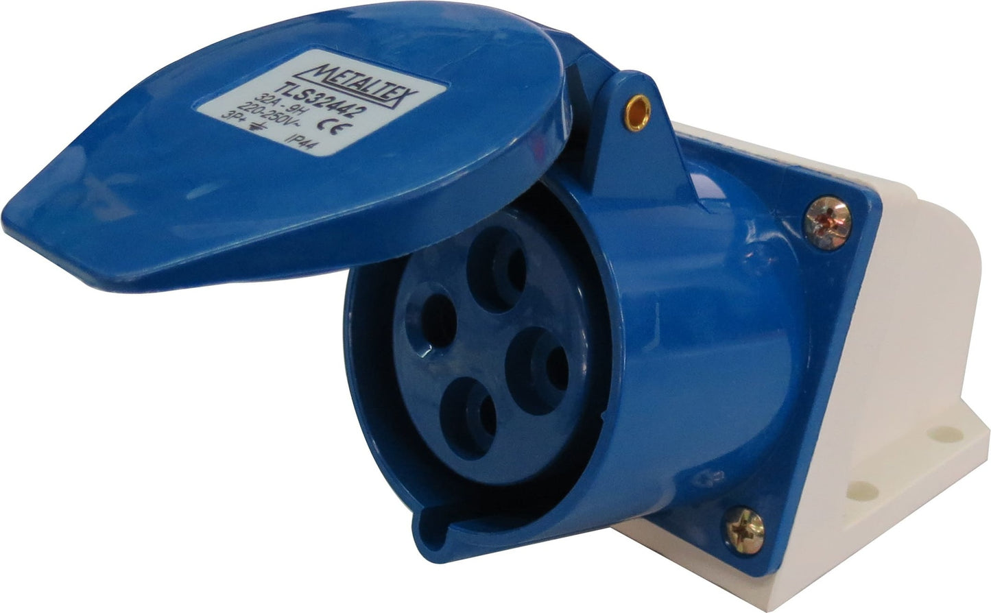 Enchufe industrial hembra sobrepuesto 220 a 250VAC 16 a 63A serie TLS - 63A - 2P+T - 6H