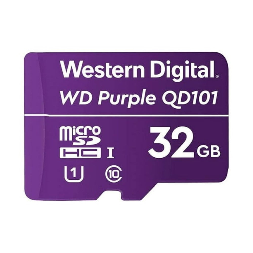 Tarjeta de Memoria MicroSD 32GB WD Purple SDHC UHS-I Clase 10 4K 100MB/s