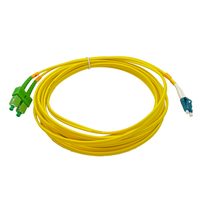 JFSAL5. Latiguillo de Fibra Óptica Monomodo Dúplex 5m SC/APC-LC/UPC 9/125μm 3mm