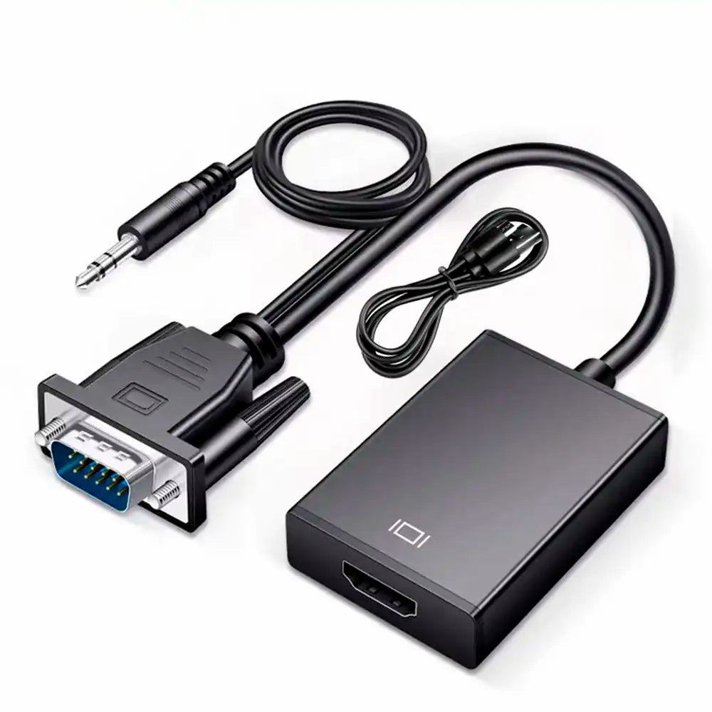 Convertidor de Señal VGA a HDMI con Resolución Full HD