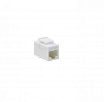 KC5W Blanco Cat5e UTP Acoplador RJ45-RJ45 Keystone de Paso Directo