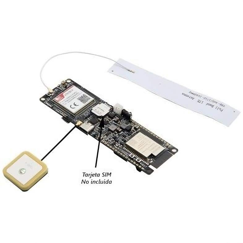 Placa de Prototipado ESP32 integrada con Posicionamiento Global y Conectividad 4G LTE – SIM7600