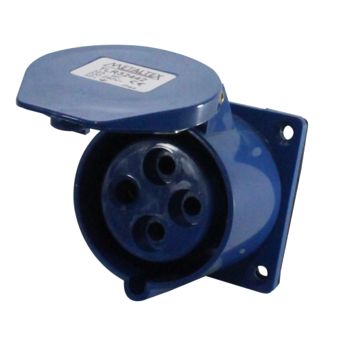 Enchufe industrial hembra socket panel 220 a 250VAC 16 a 63A serie TLR - 16A - 3P+T - 9H