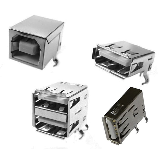 Conectores USB para PCB - Tipo B hembra 90° simple