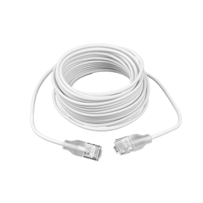 WEP-08 UBIQUITI Cable de parcheo con iluminación Ethernet de 8 metros, color blanco, categoría 6, modelo UACC-Cable-Patch-EL