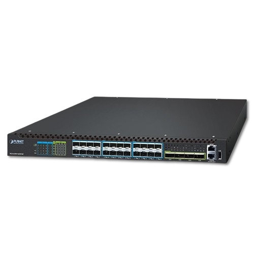Switch Administrable Layer 3 16 Puertos 10G SFP+ + 8 Puertos 25G SFP28 + 4 Puertos 100G QSFP28 PLANET XGS-6350-16X8Y4C