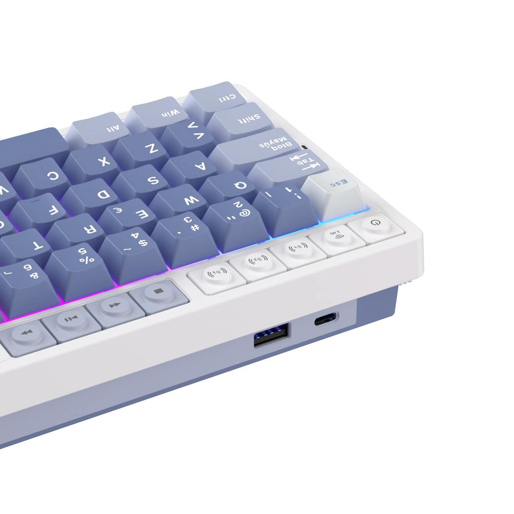 Teclado de Membrana Inalámbrico RK M65 Azul Océano Distribución 65% Español – Royal Kludge