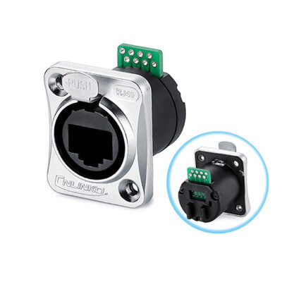 Conector Serie YT-RJ45 RJ45 Socket Soldar CNLINKO