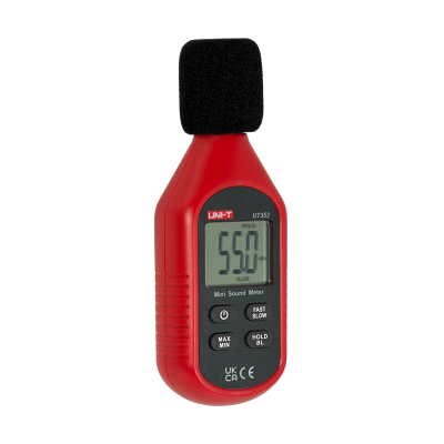 UT-353 UNI-T Sonómetro digital 30-130dB precisión ±1,5dB pantalla LCD incluye 3 pilas AAA UT353
