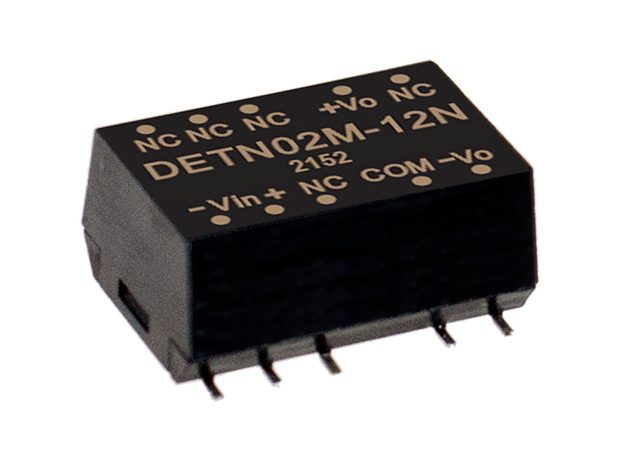 Conversor DC-DC SMD no regulado 2W DETN02-N - 10.8 a 13.2VDC - ±15V