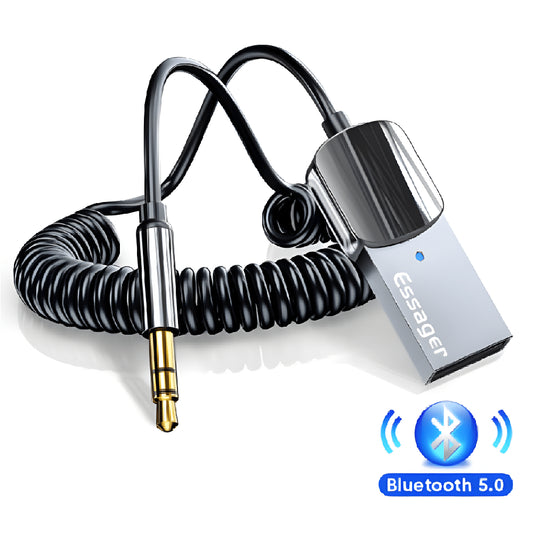 Receptor USB de Tecnología Bluetooth 5.0 con Salida Jack 3,5mm Essager