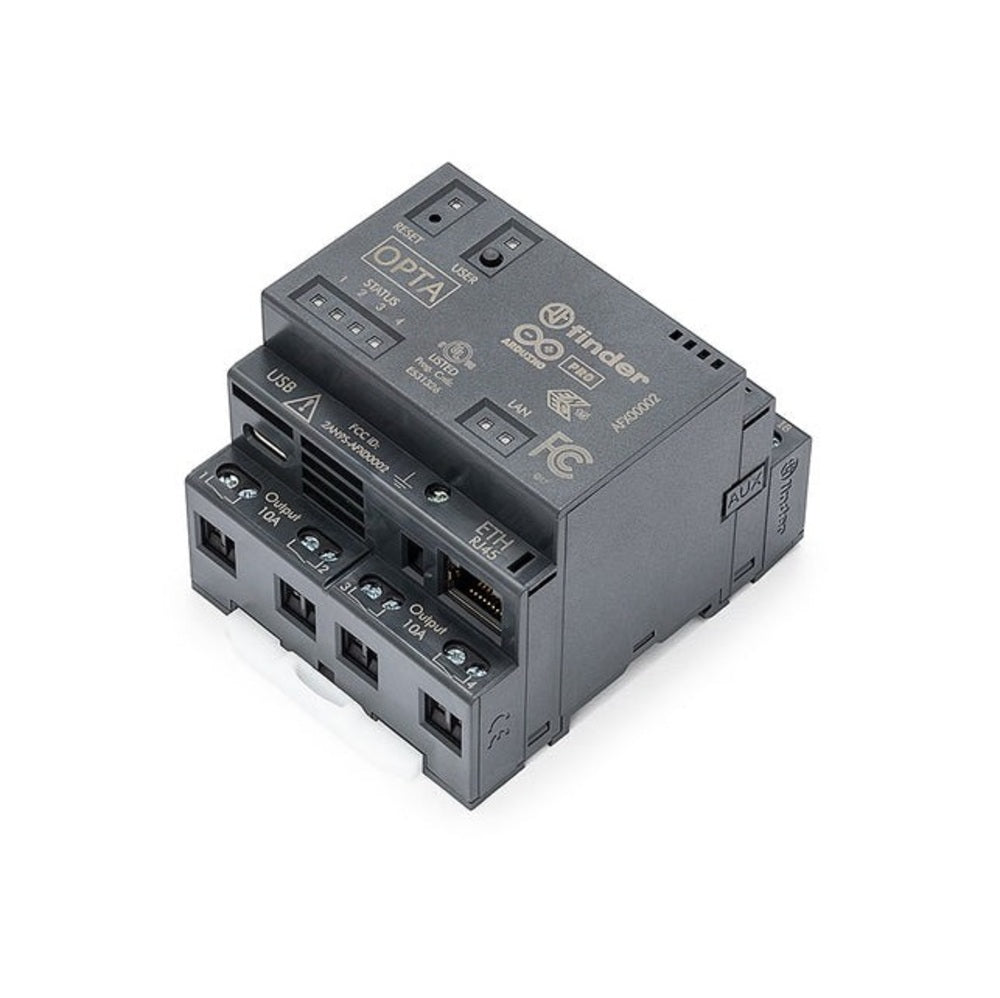 Placa Arduino Opta con conectividad WiFi – Controlador lógico compacto ETH con 8 entradas digitales/analógicas + 4 salidas de relé