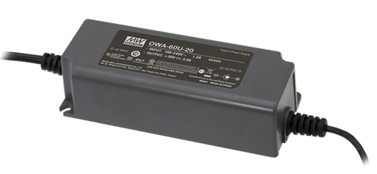 Adaptador AC-DC a prueba de humedad enchufe Europa-USA 60W OWA-60 - EU - Europa - 24V