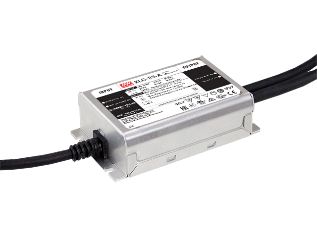 Driver LED metal de potencia PFC 25W XLG-25 - A - Ajuste Potenciómetro (Io)