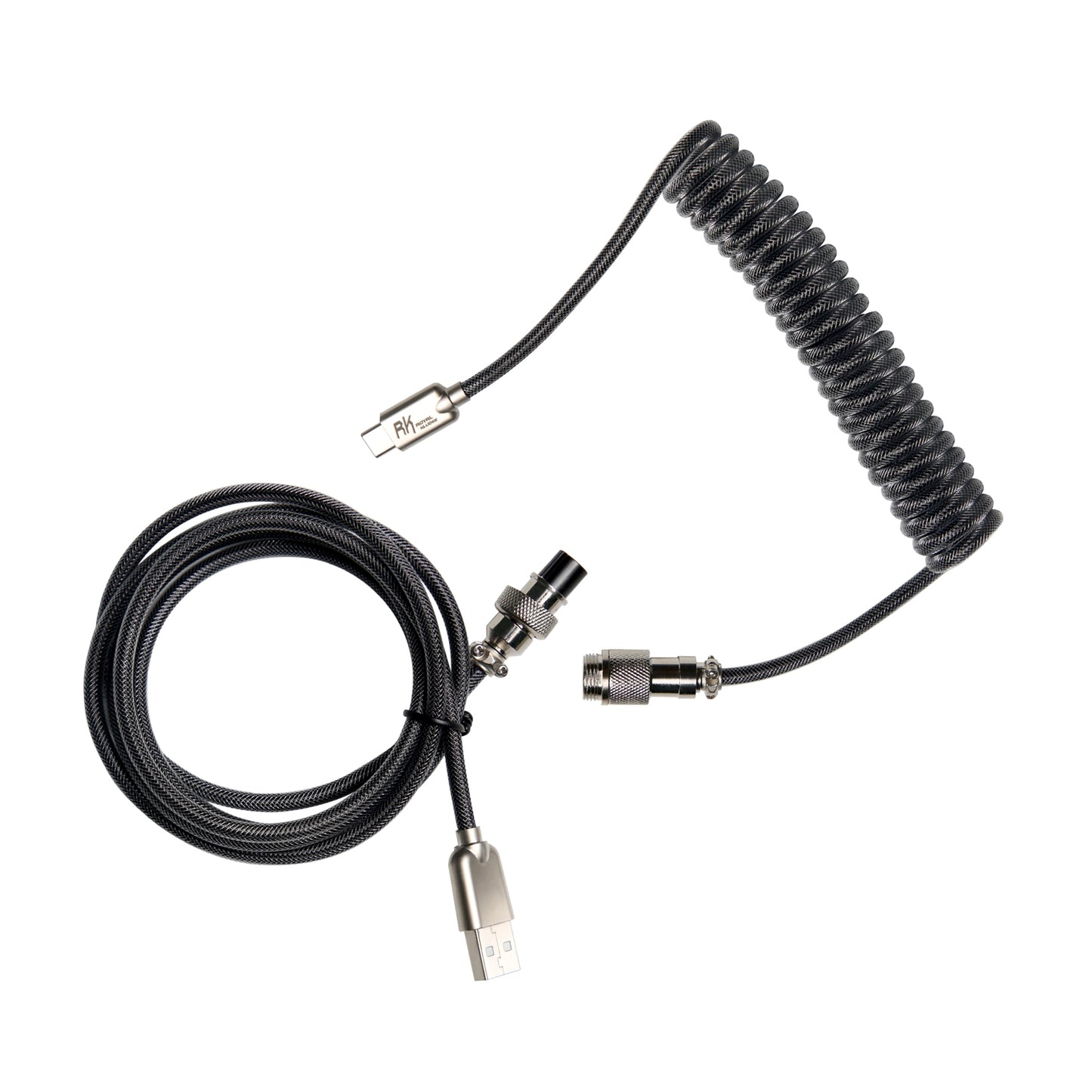 Conductor USB Formato C Tejido – Cable Enrollado Royal Kludge