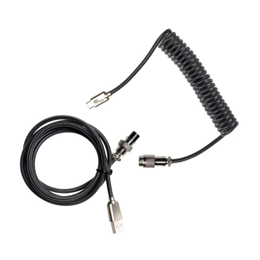 Conductor USB Formato C Tejido – Cable Enrollado Royal Kludge