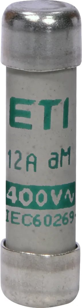 Fusible; medidas 8x32 mm; curva aM (Lenta); 400V max. - 16A