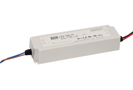 Driver LED plástico voltaje 100W LPV-100 - 24V