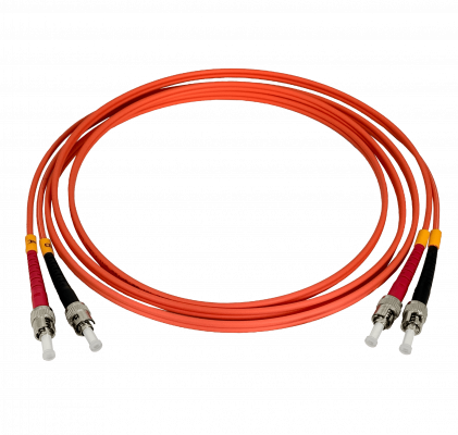 JFMTT2. Cable Pigtail de Fibra de 2 metros ST-ST OM1 Multimodo MM Dúplex 62.5/125um LSZH