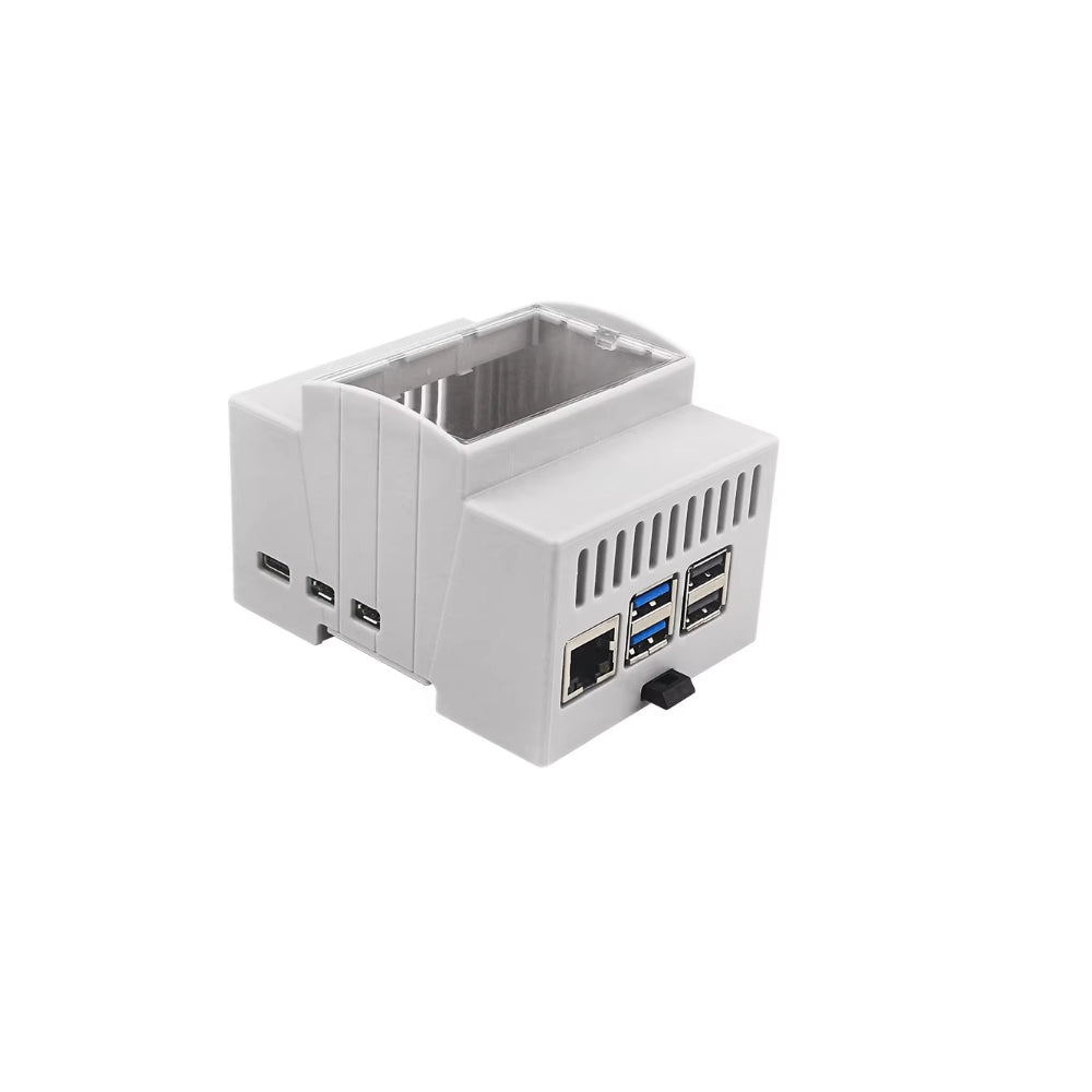 Estuche para Raspberry Pi 5 con Sistema de Montaje DIN