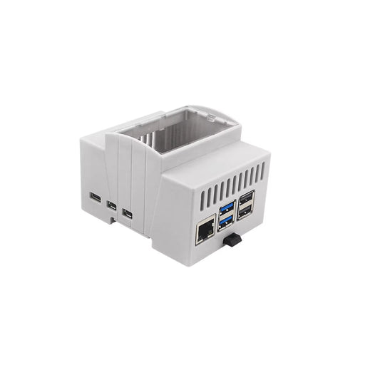 Estuche para Raspberry Pi 5 con Sistema de Montaje DIN