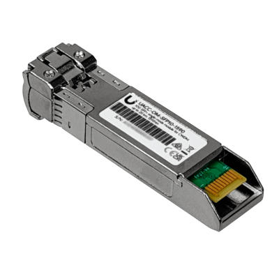 SFP10-1590. Transceptor UBIQUITI SFP+ monomodo de 10 Gbps, longitud de onda 1590 nm, conector doble LC, alcance 20 km, modelo UACC-OM-SFP10-1590