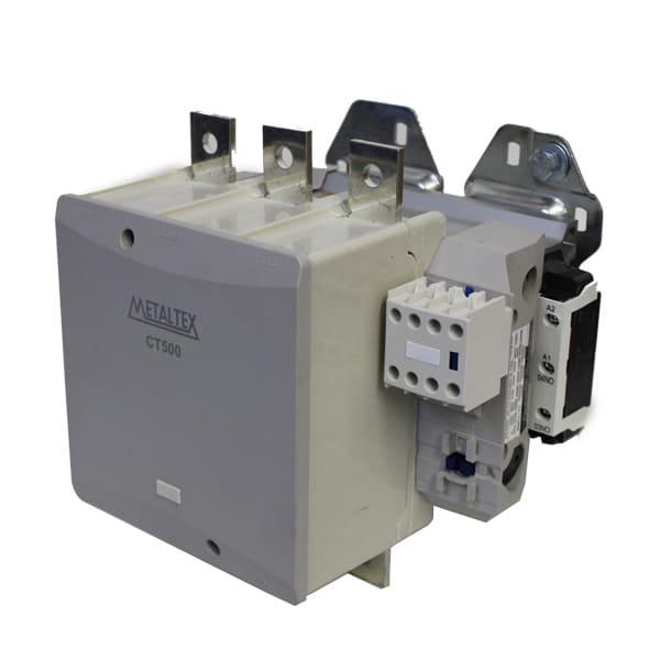 Contactor Tripolar 500A/AC3 Bobina 220VCA Auxiliar 2NA+2NC