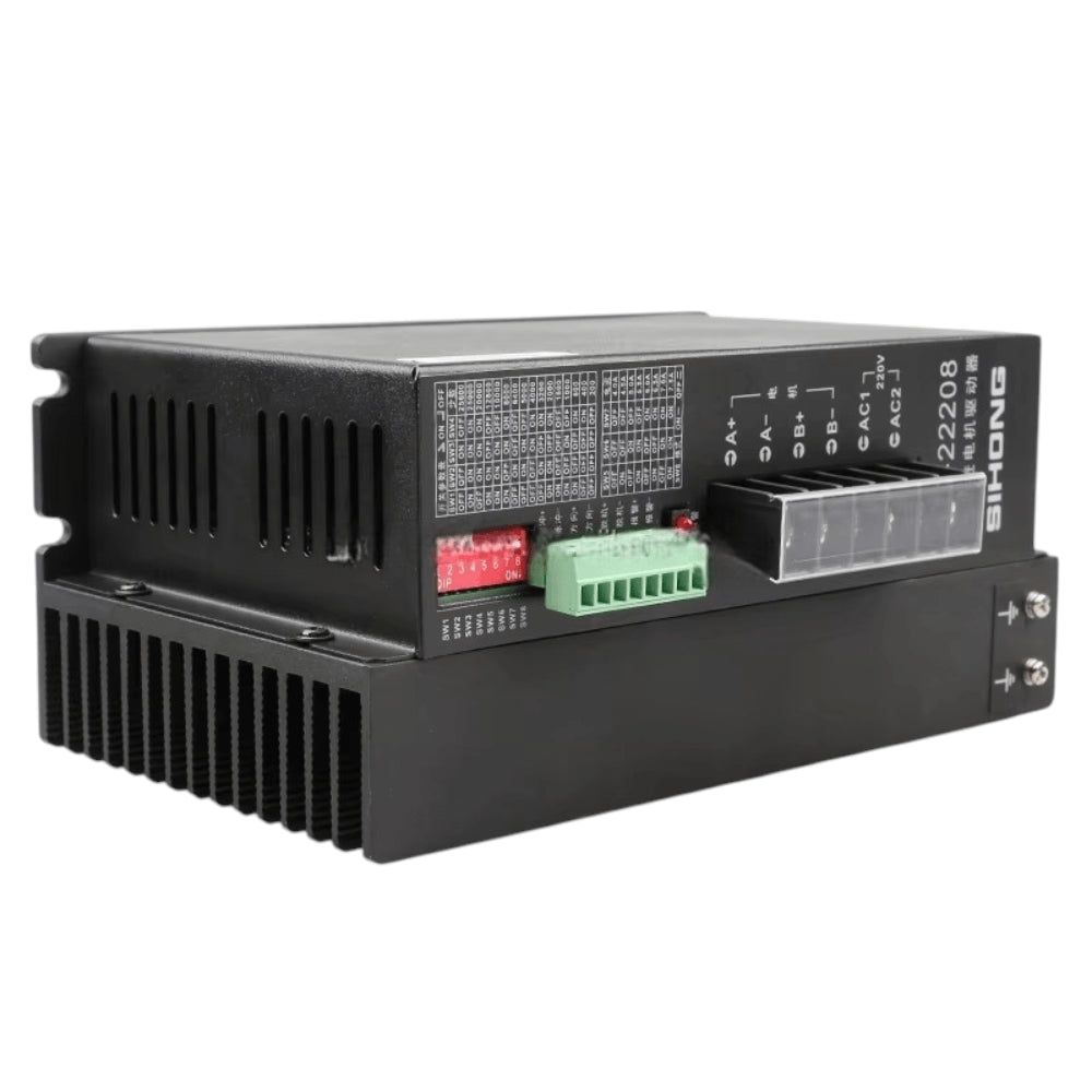 Controlador para motor paso a paso de 8 amperios y 220 voltios modelo DSP22208