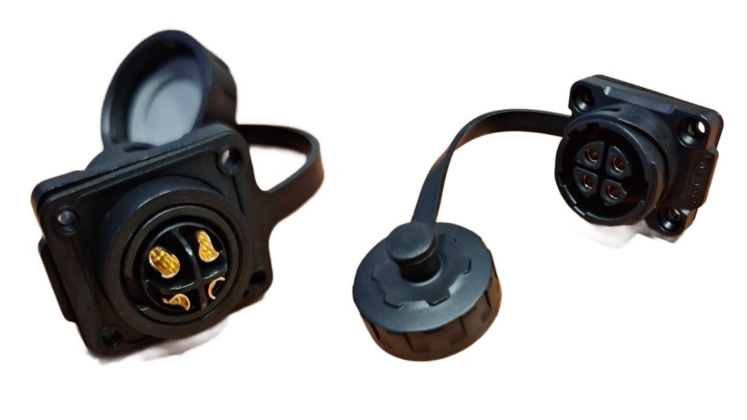 Conector Serie YM-20 Hembra 4 Pines Socket Soldadura CNLINKO