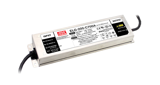 Driver LED carcasa metálica corriente PFC opcional DALI 200W ELG-200-C - 1050mA (comúnmente usado) - D2 - Smart Timer / Programable