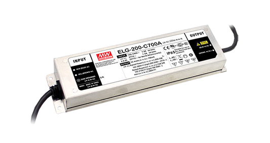Driver LED carcasa metálica corriente PFC opcional DALI 200W ELG-200-C - 1050mA (comúnmente usado) - D2 - Smart Timer / Programable