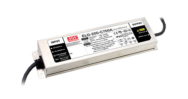 Driver LED carcasa metálica corriente PFC opcional DALI 200W ELG-200-C - 1400mA - B - 3 en 1  (1-10V, Resistor, PWM)