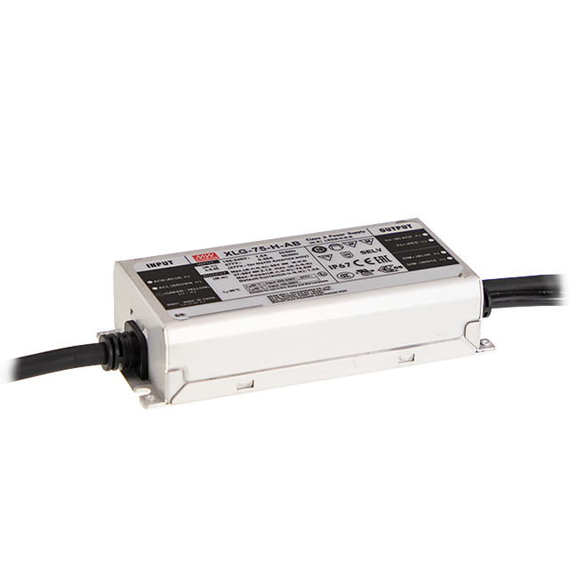 Driver LED metal de voltaje PFC 75W XLG-75 - 24V - A - Ajuste Potenciómetro (Io)