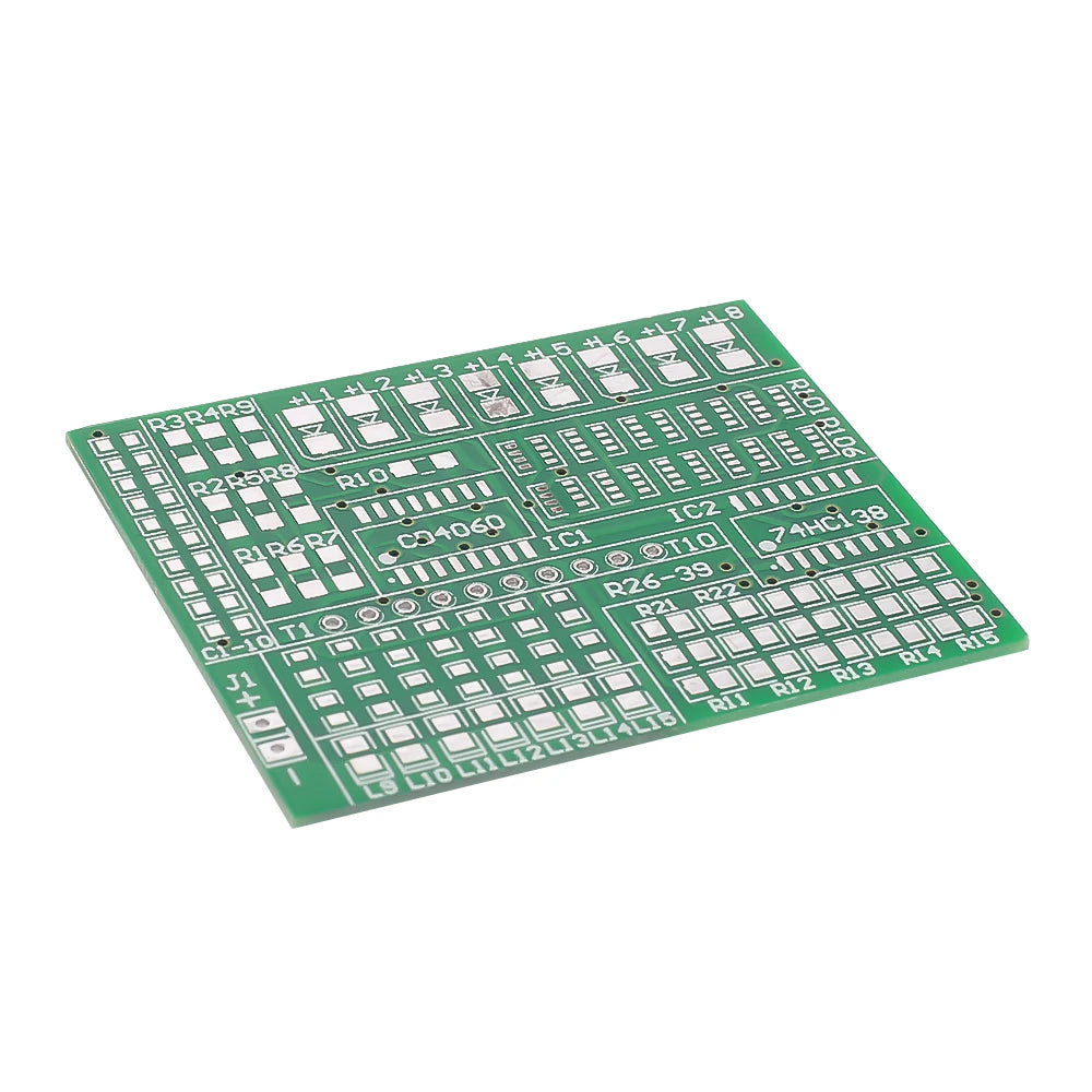 Conjunto de Componentes Electrónicos 1801 SMT SMD para Capacitación en Soldadura