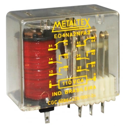 Relé industrial de hasta 6 contactos 15A serie EO - 125VDC - 6NA (6PST-NO)